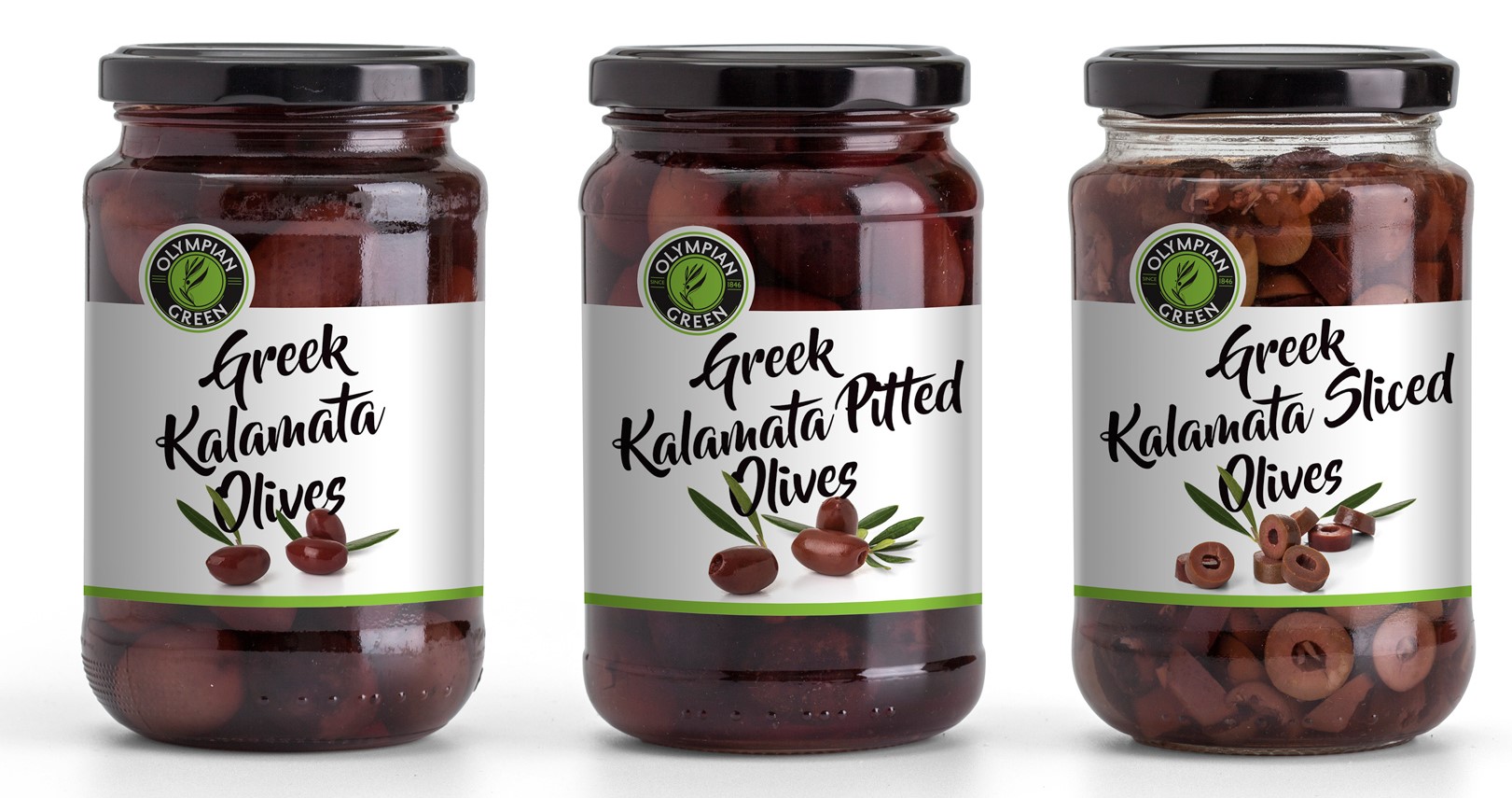 Greek Table Olives OLYMPIAN GREEN