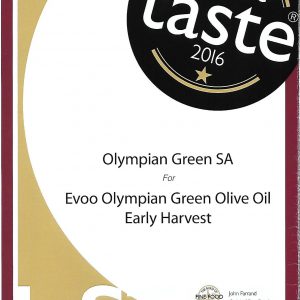 Evoo Olympian Green Oly Oil Early Harvest